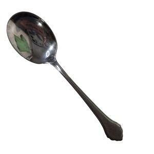 Sugar Spoon Oneida Wm A Rogers Deluxe Stainless Spoon Summer Mist Autumn Glow